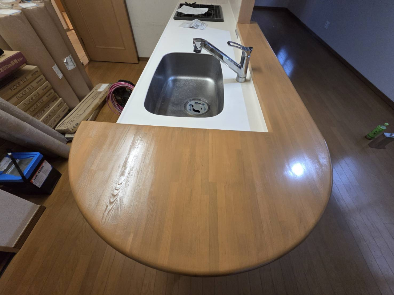 LDカウンター補修